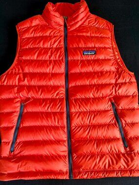 Burnt Orange Patagonia Down Sweater Vest